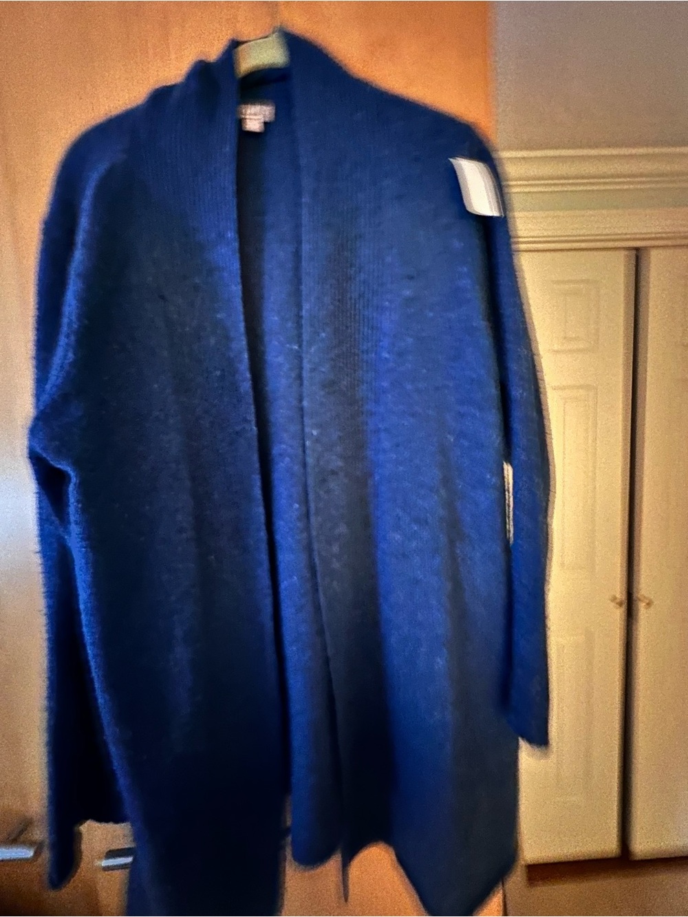 JJill Cozy Open-Front Women’s Sweater Cardigan - Navy Blue